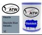 Preview: Mazda, Bayside Blue Metallic, 1E: 500ml Lackdose, von ATW Autoteile West.